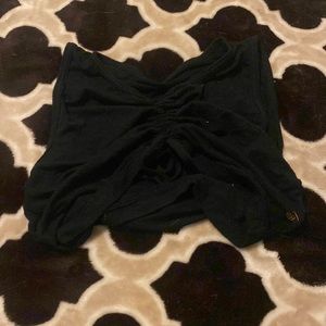 Black crop top